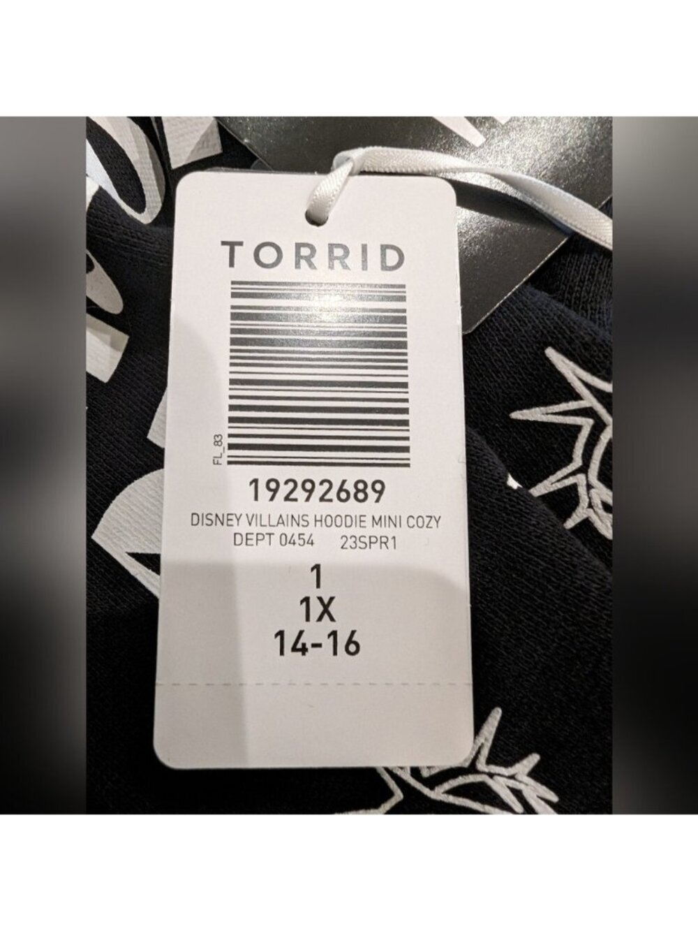 Torrid  Disney Villains Dress, Hoody Dress Happily Never After graphic black 1x - Picture 2 of 10